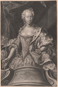 Pyhän Rooman keisarinna Maria Theresia tekijältä Artist Unknown