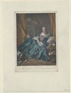 Jeanne Antoinette Poisson Pompadour tekijältä Artist Unknown