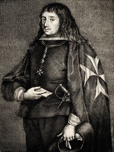 Juan Jose de Austria (1629-1679). Espanjalainen infantti (prinssi), kuningas Filip IV:n ja teatterinäyttelijä Maria Calderonan poika. Kaiverrus. Kaiverrus. tekijältä Artist Unknown