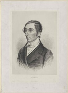 Karl Maria von Weber (painettu) tekijältä Artist Unknown