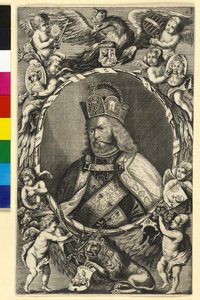 Habsburgin kuningas Rudolf I tekijältä Artist Unknown