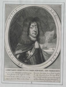 Tanskan kuningas Christian V. tekijältä Artist Unknown