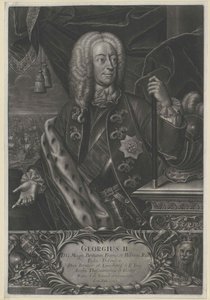 Englannin kuningas Hannoverin valitsijamies Yrjö II tekijältä Artist Unknown