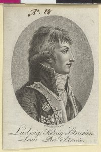 Etrurian kuningas Ludwig (tulosta) tekijältä Artist Unknown