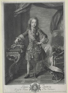 Ranskan kuningas Ludvig XV tekijältä Artist Unknown