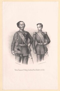 Italian kuningas Victor Immanuel II tekijältä Artist Unknown
