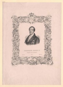Saksin kuningas Frederic August II tekijältä Artist Unknown