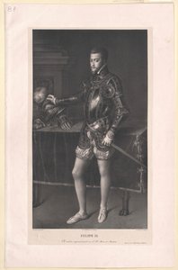 Espanjan kuningas Philipp II tekijältä Artist Unknown