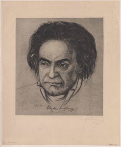 Ludwig van Beethoven (painettu) tekijältä Artist Unknown