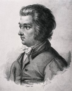 MOZART, Wolfgang Amadeus (1756-1791). Itävaltalainen klassisen musiikin säveltäjä. tekijältä Artist Unknown