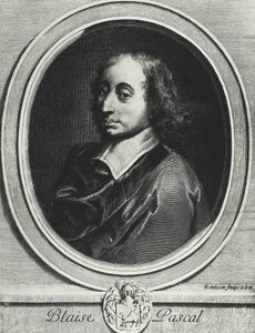 PASCAL, Blaise (1623-1662). Ranskalainen matemaatikko, fyysikko ja filosofi. Kaiverrus