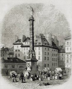 Pariisi. Vesimyyjät Place Chatelet