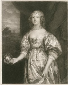 Muotokuva Elizabeth Cecilistä (kaiverrus) tekijältä Artist Unknown
