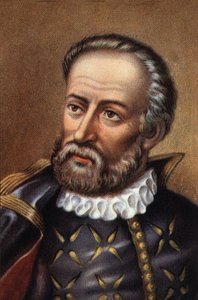 Fernand de Magellanin muotokuva portugalilainen merenkulkija (kromo) tekijältä Artist Unknown