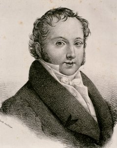 Gioachino Antonio Rossinin muotokuva (etsaus) tekijältä Artist Unknown