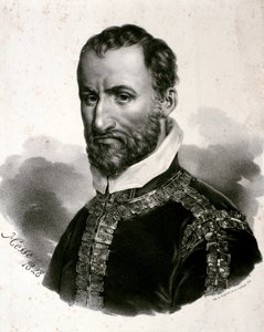 Giovanni Palestrinan muotokuva (etsaus) tekijältä Artist Unknown