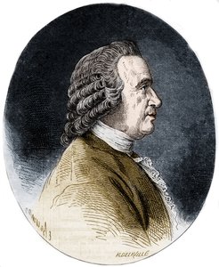 Ranskalaisen luonnontieteilijän Louis Jean Marie Daubenton, dit Daubenton, muotokuva. tekijältä Artist Unknown