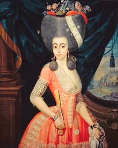 Muotokuva elegantista naisesta, noin 1790 (öljy kankaalle)