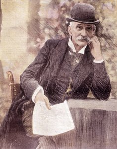 Italian neuvoston puheenjohtajan Giuseppe Zanardellin (1826-1903) muotokuva. tekijältä Artist Unknown