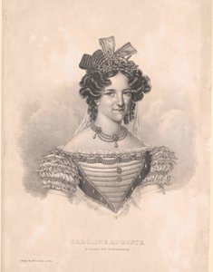 Baijerin prinsessa (1792-1873) Caroline tekijältä Artist Unknown
