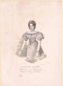 Baijerin prinsessa (1792-1873) Caroline tekijältä Artist Unknown