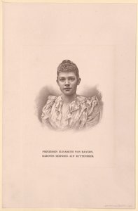 Baijerin prinsessa Elisabeth (tulosta) tekijältä Artist Unknown