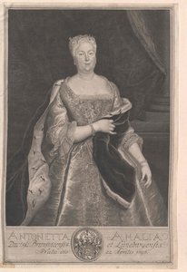 Brunswick-Wolfenbuettelin prinsessa Antoinette Amalie tekijältä Artist Unknown