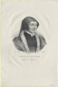 Ranskan prinsessa Margaret (painettu) tekijältä Artist Unknown