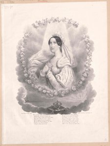 Savoijin prinsessa Christine (painettu) tekijältä Artist Unknown