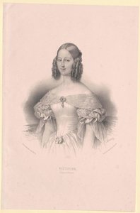 Saksin-Coburgin-Gothan prinsessa Victoria Victoria tekijältä Artist Unknown