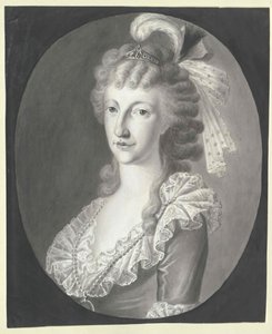 Sisilian prinsessa Maria Theresia (painettu) tekijältä Artist Unknown