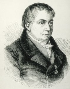 SCHLEGEL, Friedrich von (1772-1829). Saksalainen runoilija, kriitikko ja tutkija. Saksalaisen romantiikan kriittinen johtaja. Kaiverrus tekijältä Artist Unknown