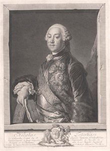 Pyhän Nikolauksen kreivi Esterhazy Galanthan kaupungista tekijältä Artist Unknown
