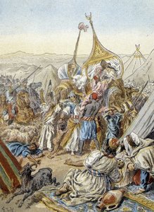 Abd el Kaderin (Abd El-Kader) smalah (tai smala) (1843), jonka Aumalen herttua otti haltuunsa. tekijältä Artist Unknown