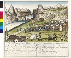 Innostus uskollinen Tyrolese isänmaataan puolustaa - Pass Finstermuenz tekijältä Artist Unknown