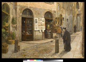 Via San Bernardino alle Ossa Milanossa, Italiassa, 1912 tekijältä Arturo Ferrari
