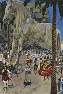 Troijan hevonen (väri litho)