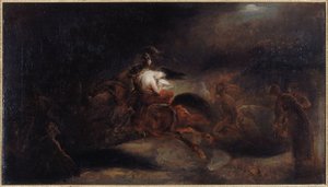 Lénore, les morts vont vite, n. 1830 (öljy kankaalle) tekijältä Ary Scheffer