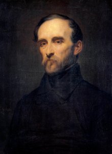 Eugene Cavaignacin (1802-1857) muotokuva Algerian kenraalikuvernööri Ary Schefferin (1795-1858) maalaus 1800-luvulta. Himmeä. 0,76x0,56 m. tekijältä Ary Scheffer