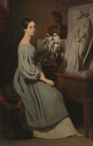 Prinsessa Marie dOrléans studiossaan, n. 1838. tekijältä Ary Scheffer
