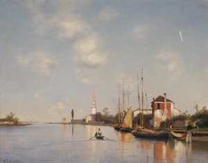 Ascan Lutteroth Mazzorbo bei Venedig Ascan Lutteroth Mazzorbo bei Venedig