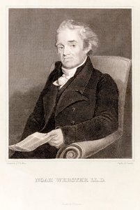 Noah Webster: Webster: Amerikkalainen leksikografi (kaiverrus) (kaiverrus) tekijältä Asher Brown Durand