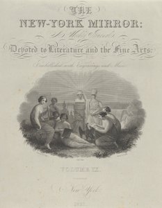 Otsikko: The New York Mirror, A Weekly Journal, Devoted to Literature and Fine Arts..., 1831. tekijältä Asher Brown Durand