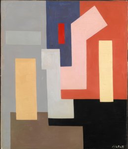 Abstrakti-geometrinen uusplastinen taideteos