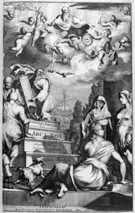 Arca Noen etulevy, 1675. tekijältä Athanasius Kircher