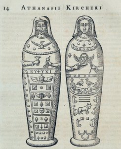 Muumiot - Athanase Kircherin "" Sphynx mystagoga" -kirjassa tekijältä Athanasius Kircher