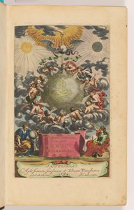 Mundus Subterraneuksen otsikkosivu tekijältä Athanasius Kircher