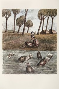 Kuvitus Carlo Collodin teoksesta "Pinocchio".
