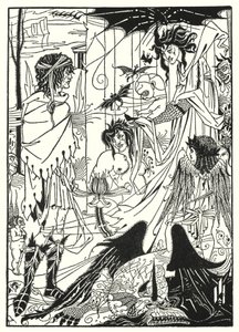 Unelmat (kaiverrus) tekijältä Aubrey (after) Beardsley