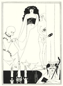 Anna Herodias (kaiverrus) tekijältä Aubrey (after) Beardsley